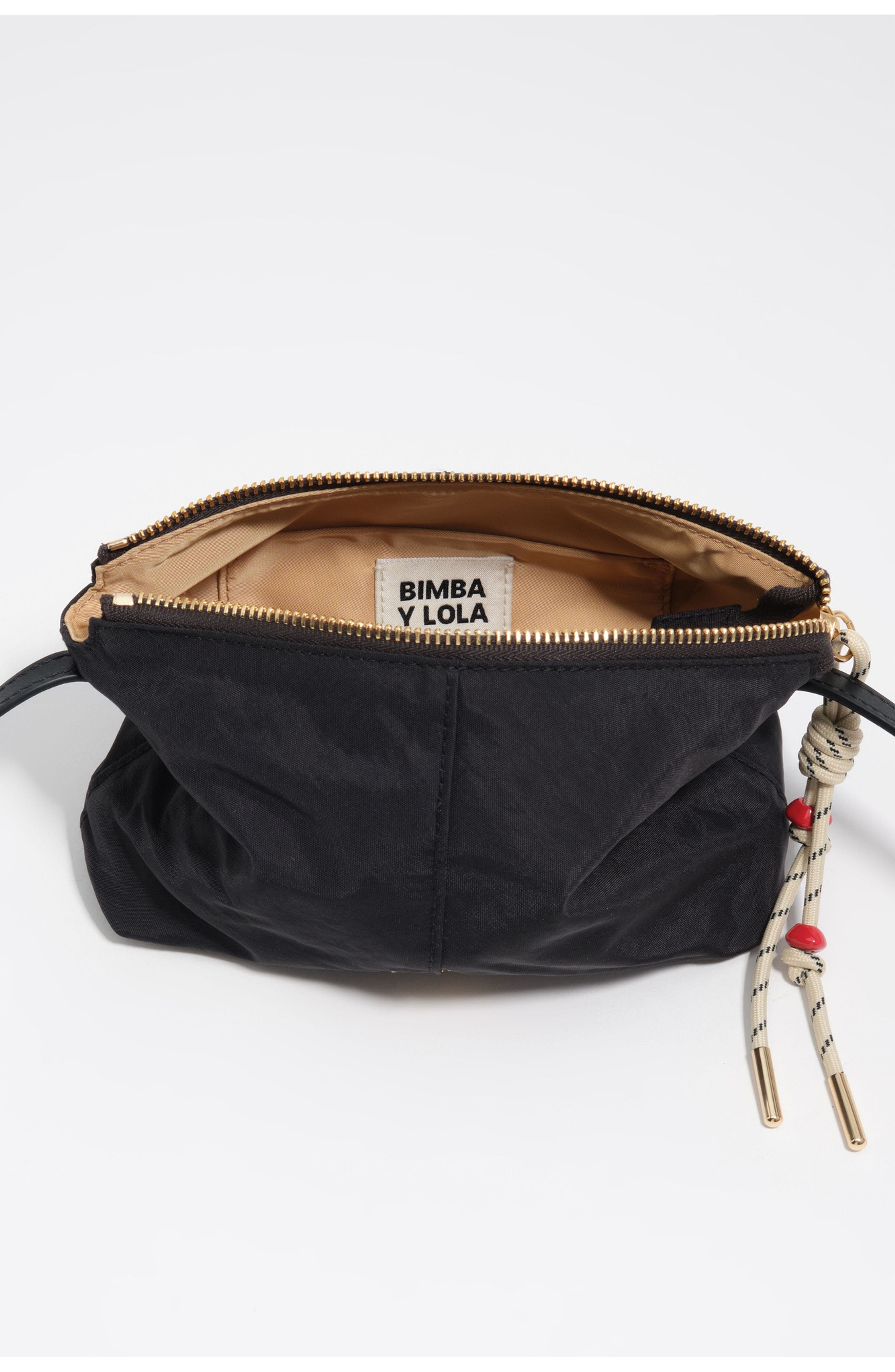 Bimba y Lola Nylon Mini Crossbody Bag, Alternate, color, Graphite