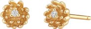 MADE BY MARY CZ Birth Flower Stud Earrings