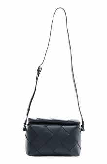 Maude Woven Leather Crossbody Bag