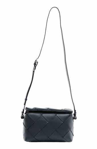 Maude Woven Leather Crossbody Bag