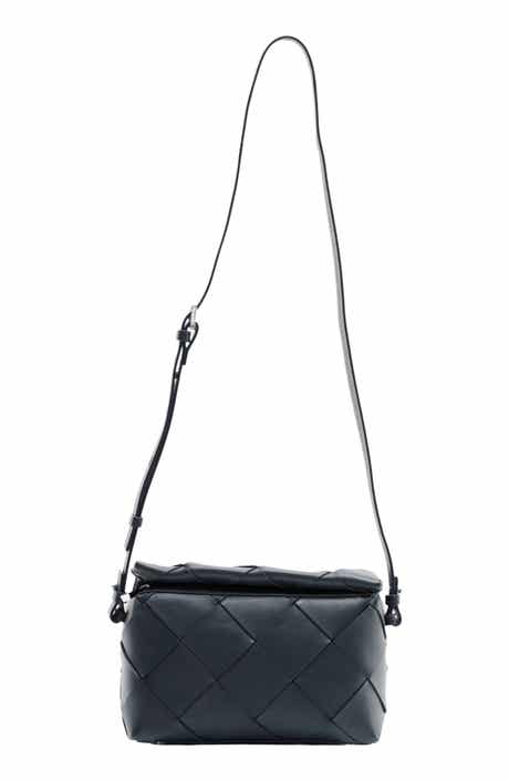 Maude Woven Leather Crossbody Bag