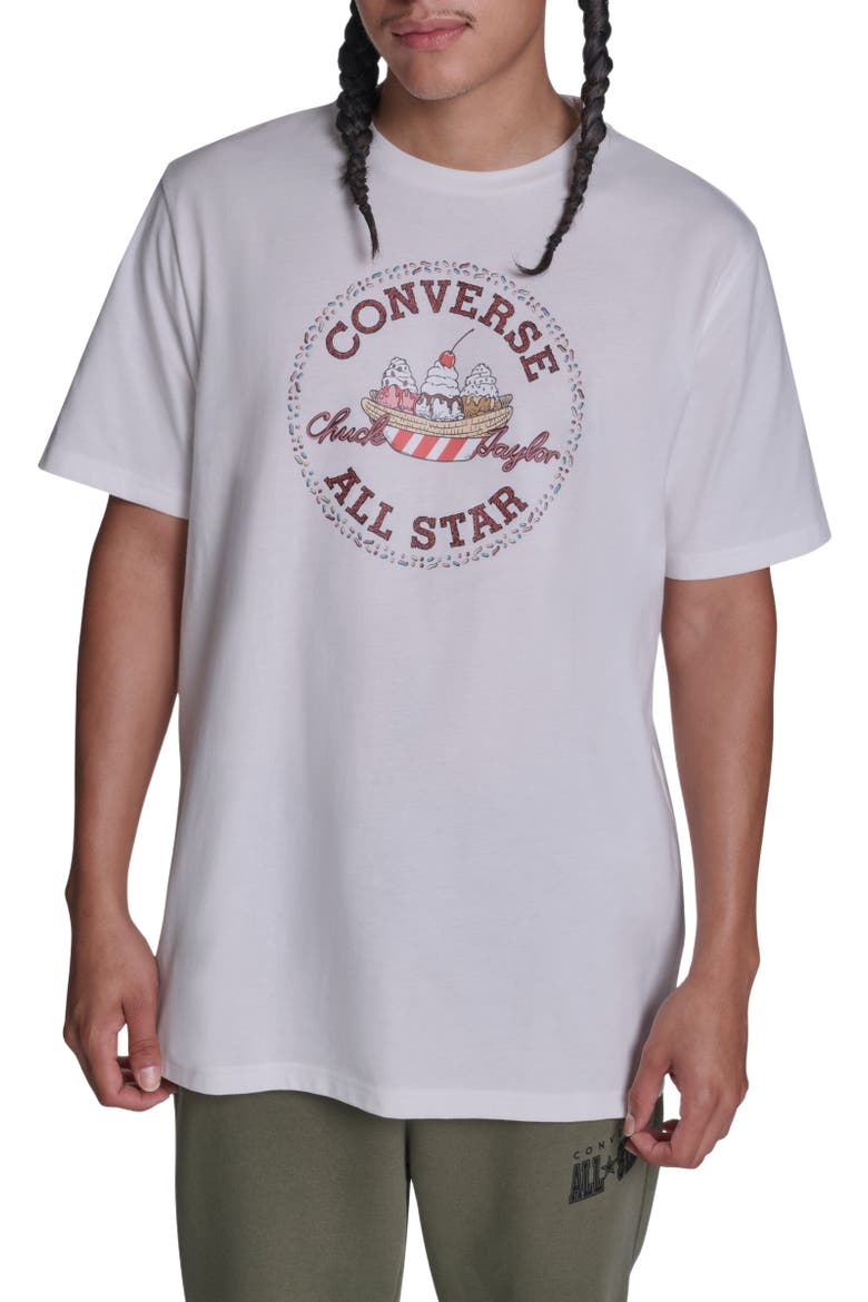 Chuck Taylor Sundae T-Shirt, Main, color, WHITE 10A