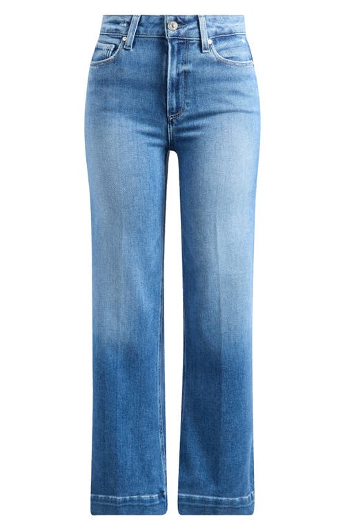 Paige Leenah High Waist Wide Leg Jeans In Blue