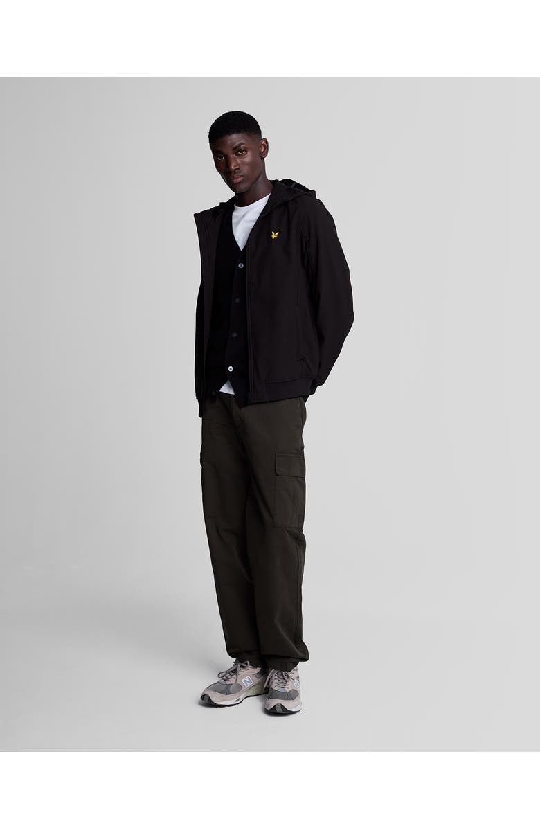 Lyle & Scott Fleece Back Softshell Jacket, Alternate, color, Jet Black