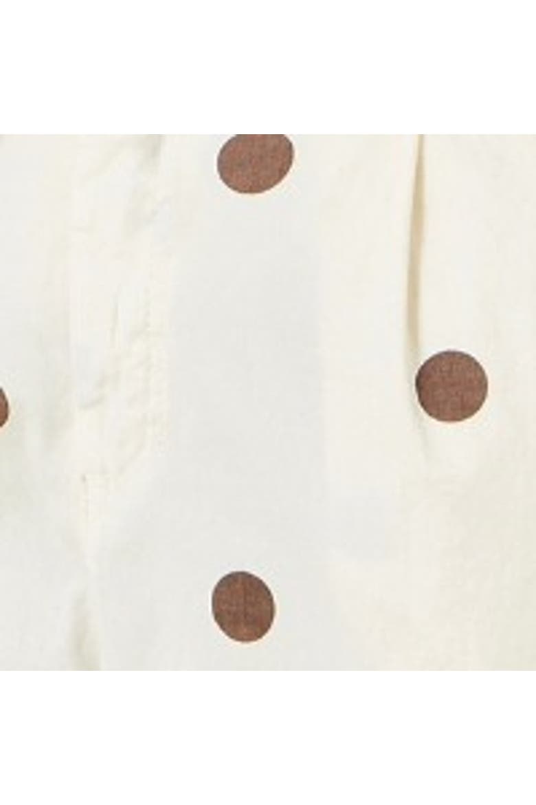 Spot Print Cotton Canvas Chinos, Alternate, color, Ivory