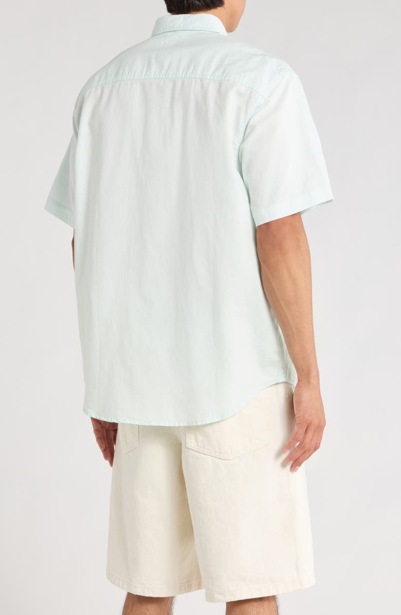 Vans Lawson Short Sleeve Cotton & Linen Button-Up Shirt, Alternate, color, Hint Of Mint