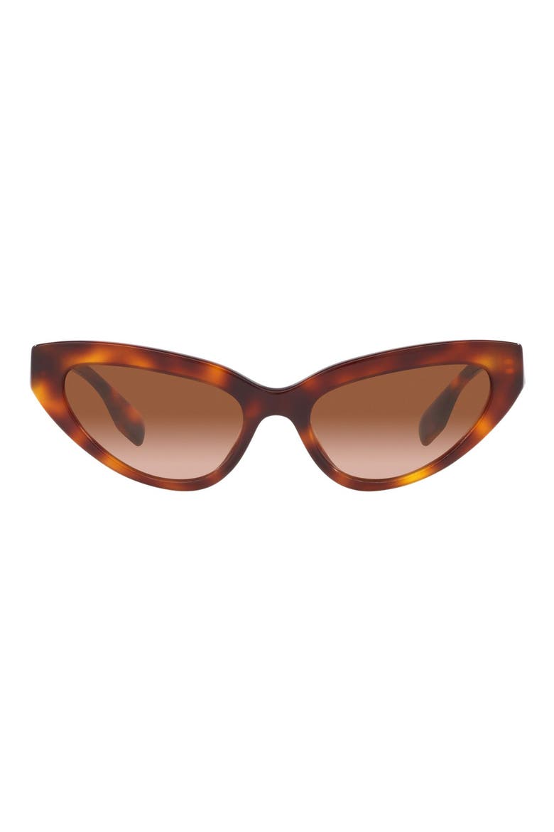 54mm Gradient Cat Eye Sunglasses, Main, color, LITE HAVANA