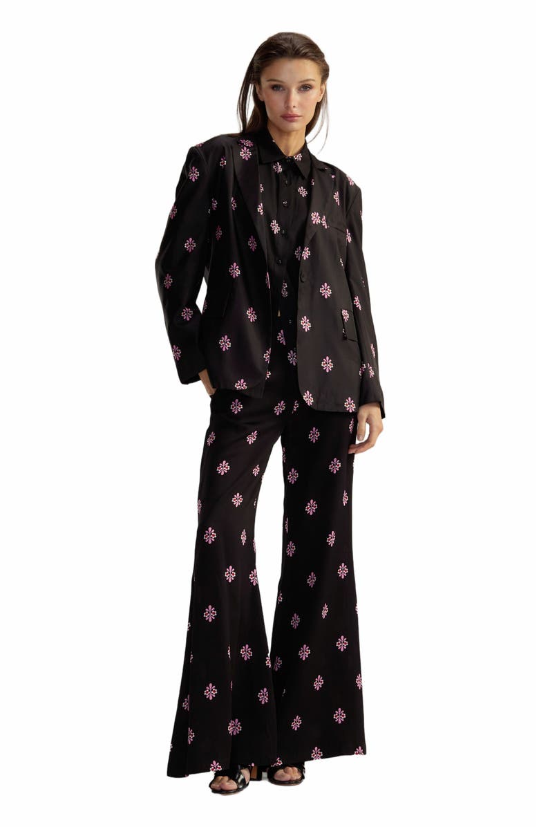 Cynthia Rowley Blake Silk Twill Blazer, Main, color, 