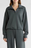 Z by Zella Whisper Knit Half Zip Sweatshirt