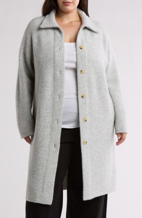 Collared Cardigan Sweater Coat