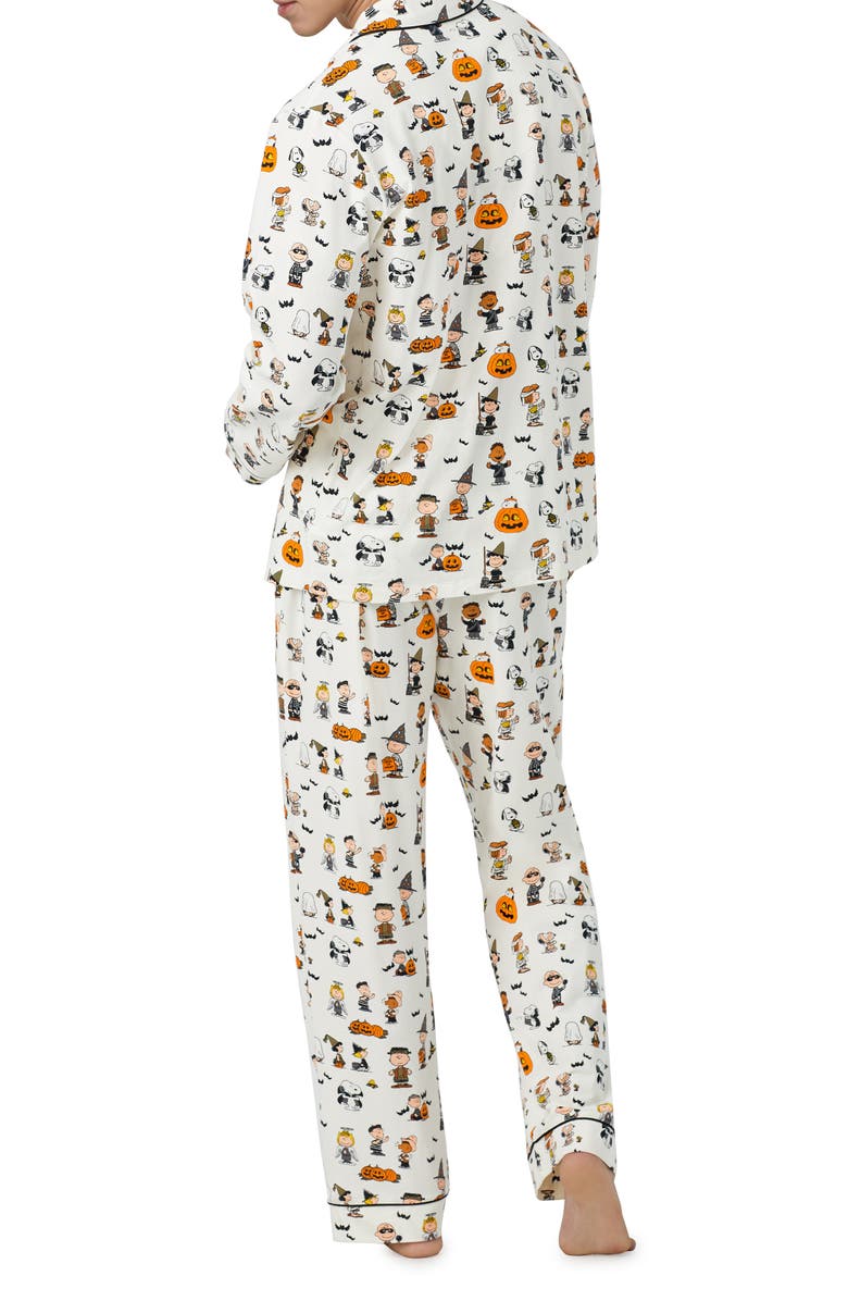 BedHead Pajamas x Peanuts<sup>®</sup> Snoopy's Halloween Print Organic Cotton Jersey Pajamas, Alternate, color, 