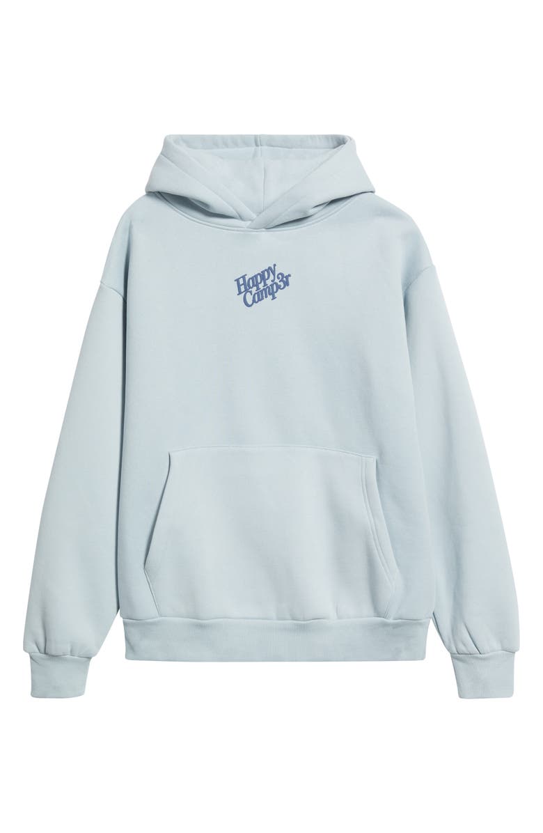 HAPPY CAMP3R Puff Series Core Logo Cotton Blend Hoodie, Alternate, color, Snowflake Blue