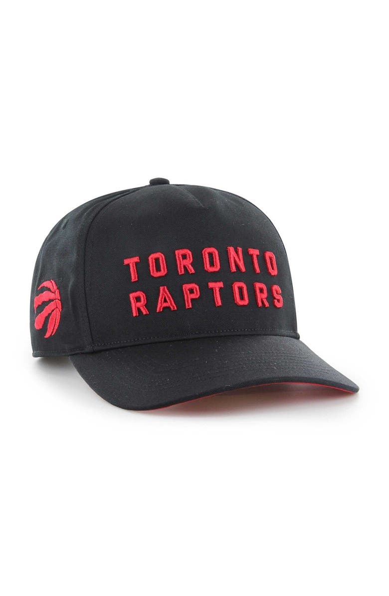 '47 Men's '47 Black Toronto Raptors Contra Hitch Snapback Hat, Main, color, 
