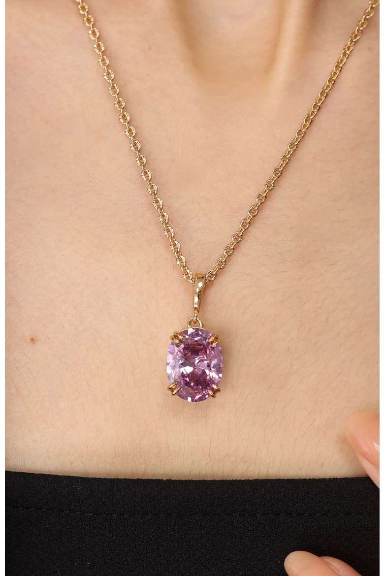 Grape Glow Pendant, Alternate, color, Purple & Gold