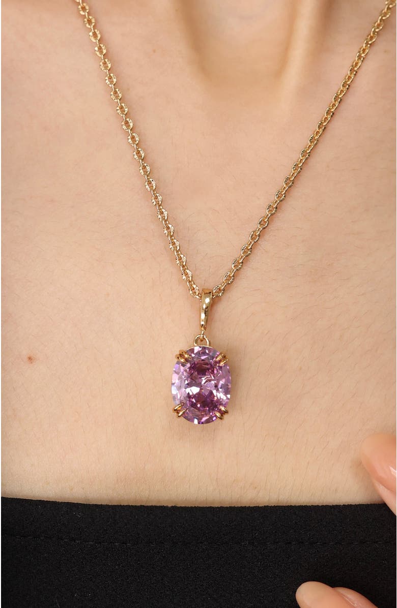 RC RETRO CHIC Grape Glow Pendant, Alternate, color, Purple & Gold