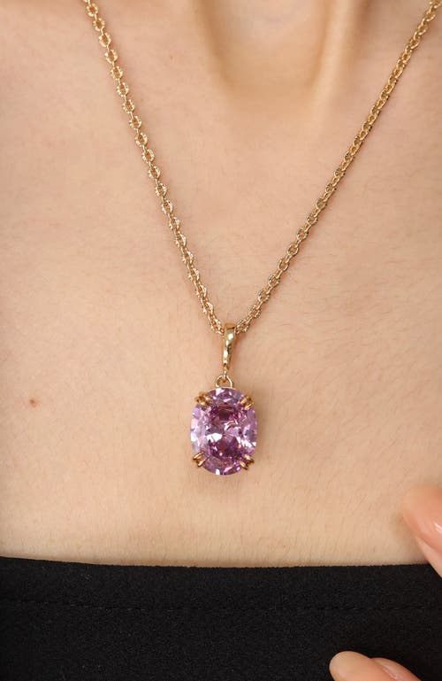 Rc Retro Chic Grape Glow Pendant In Gold