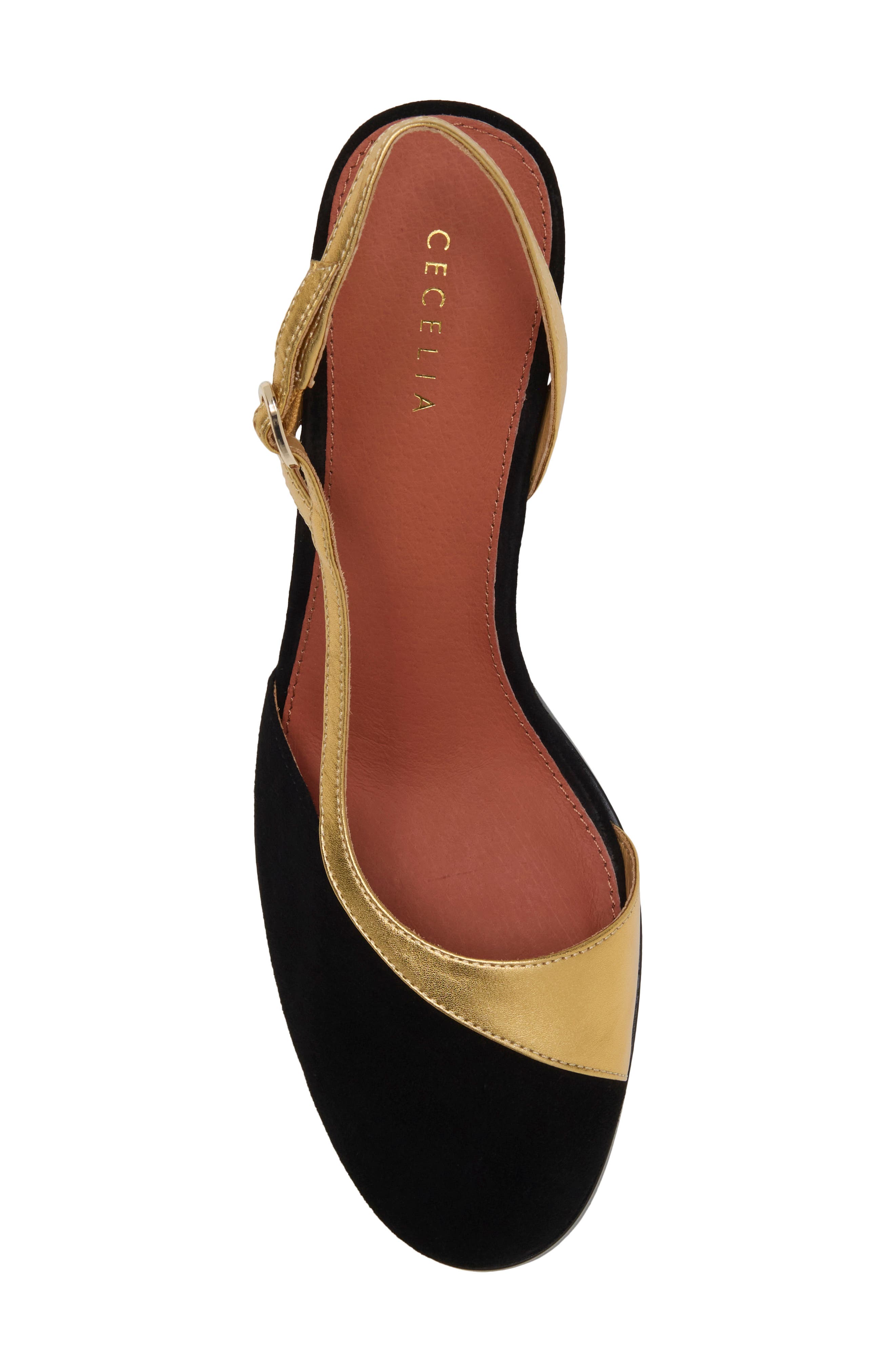 Sophia Slingback Pump, Alternate, color, BLACK/ GOLD