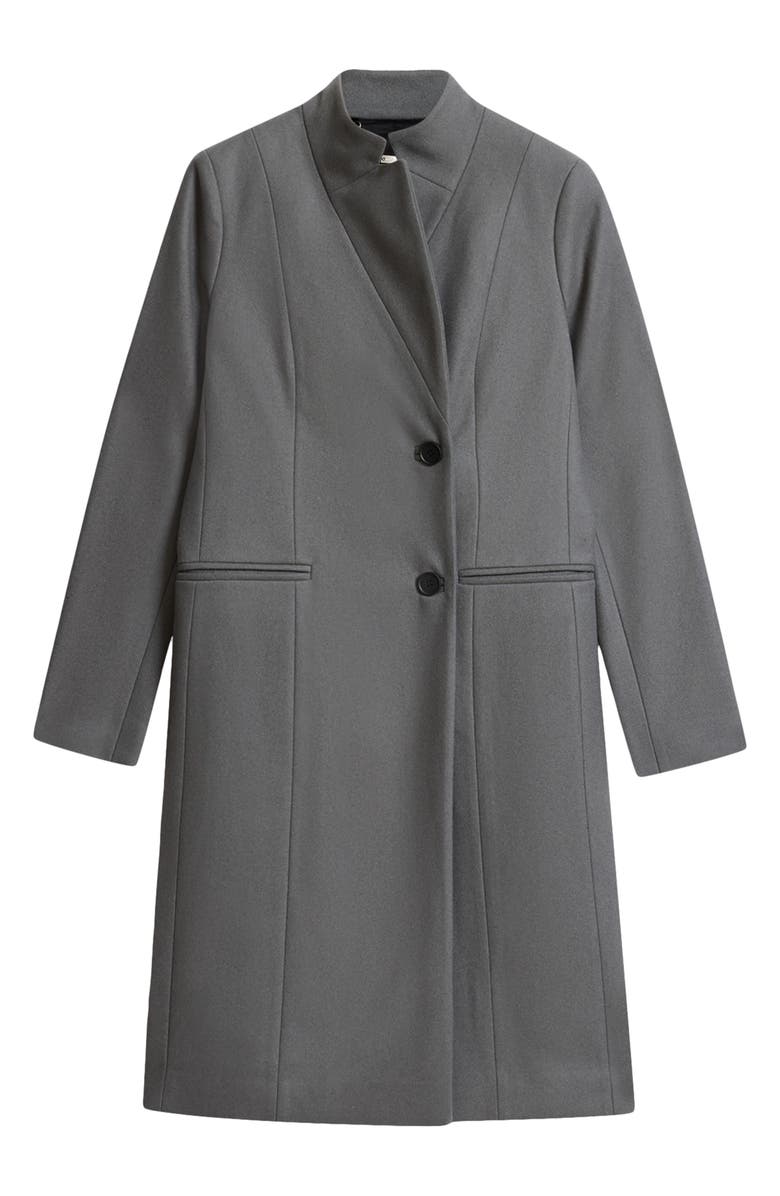 AllSaints Sidney Wool Blend Coat, Alternate, color, Eiffel Grey