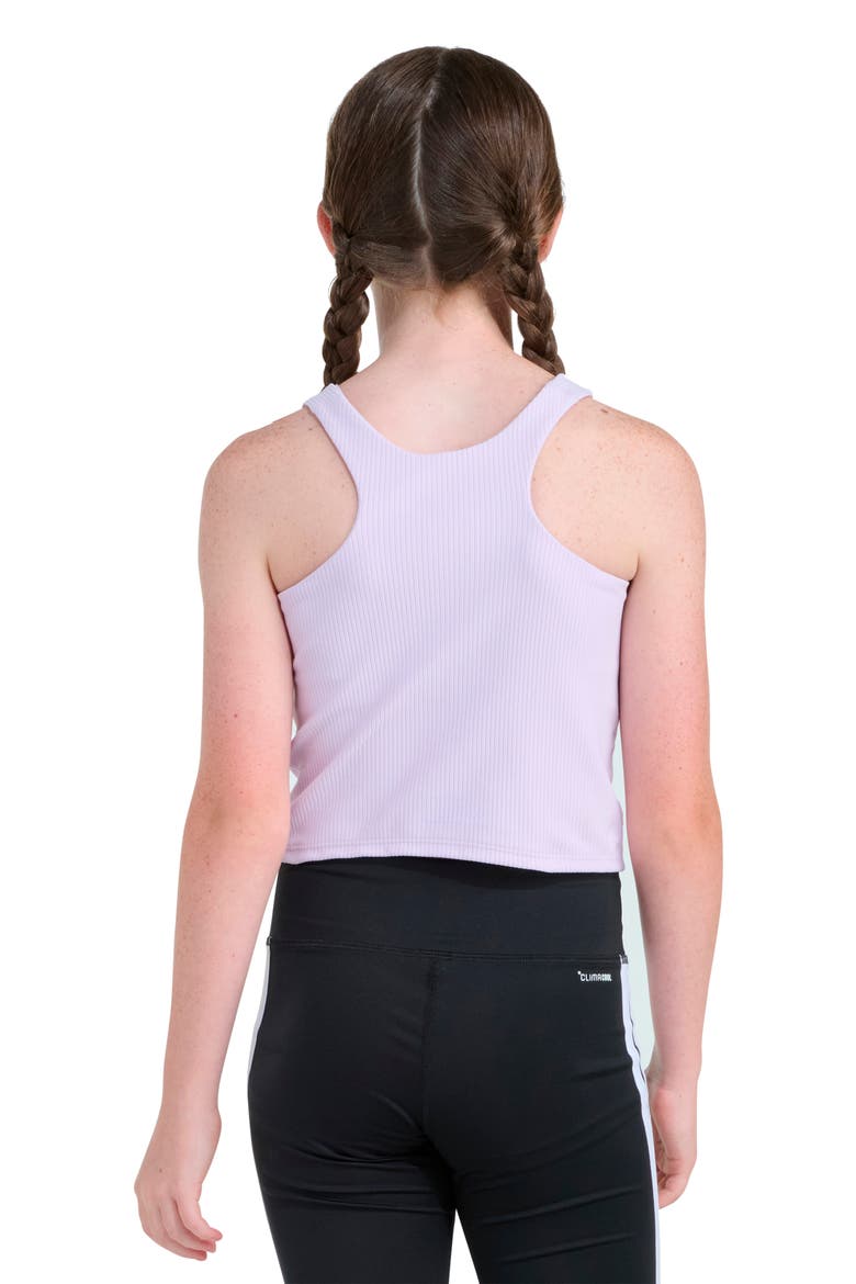 Kids' Rib Racerback Training Tank, Alternate, color, LIGHT PURPLE