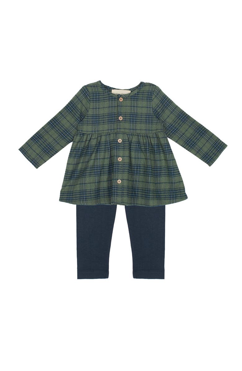 Mabel + Honey Cozy Creatures Two Piece Set, Main, color, Green