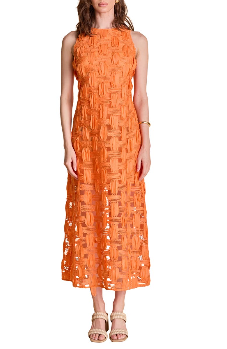 Endless Rose Textured Maxi Dress, Main, color, Orange
