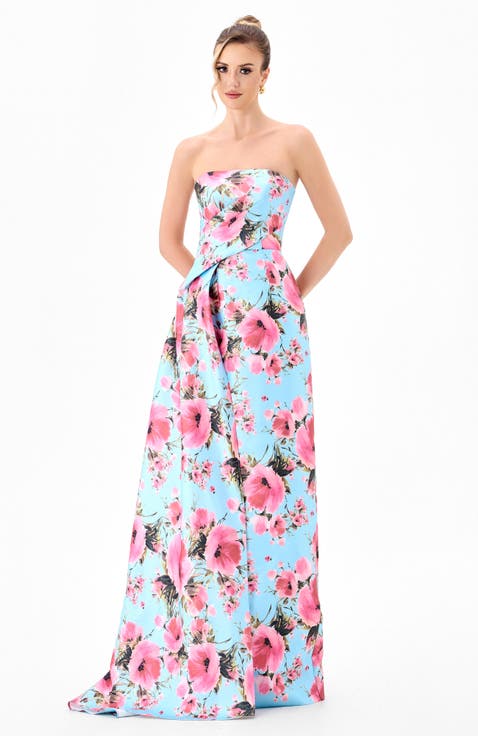 Zia Dramatic Sash Gown