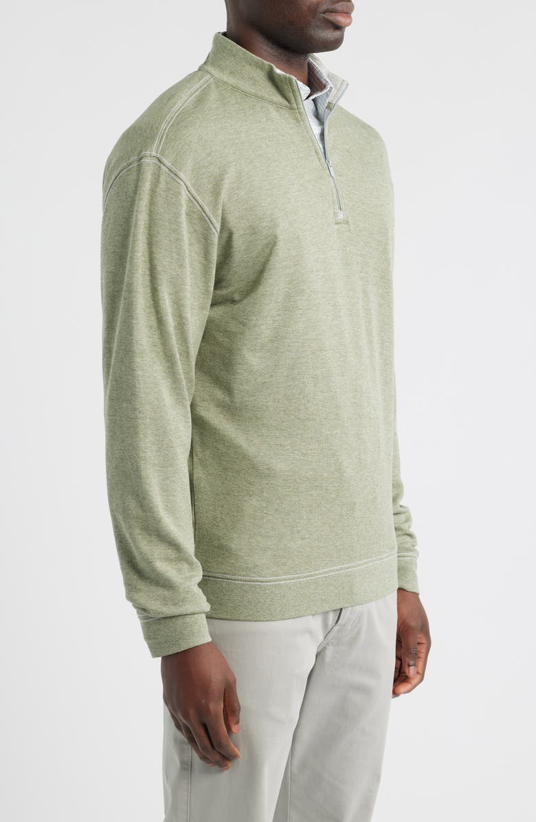 johnnie-O Hanks Quarter Zip Pullover, Alternate, color, Pesto