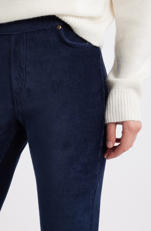 Hue Classic Stretch Corduroy Leggings In Blue