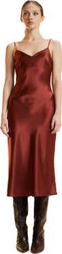 Cynthia Rowley Satin Slip Dress