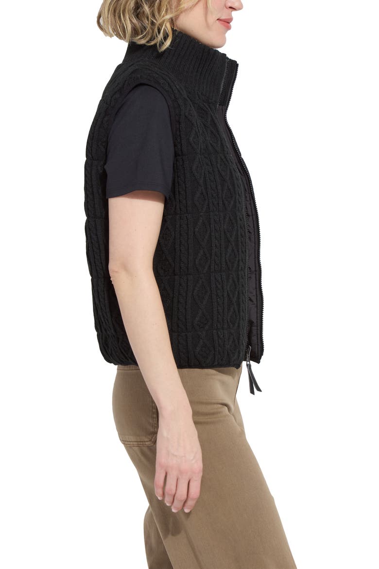 Prudence Reversible Vest, Alternate, color, BLACK