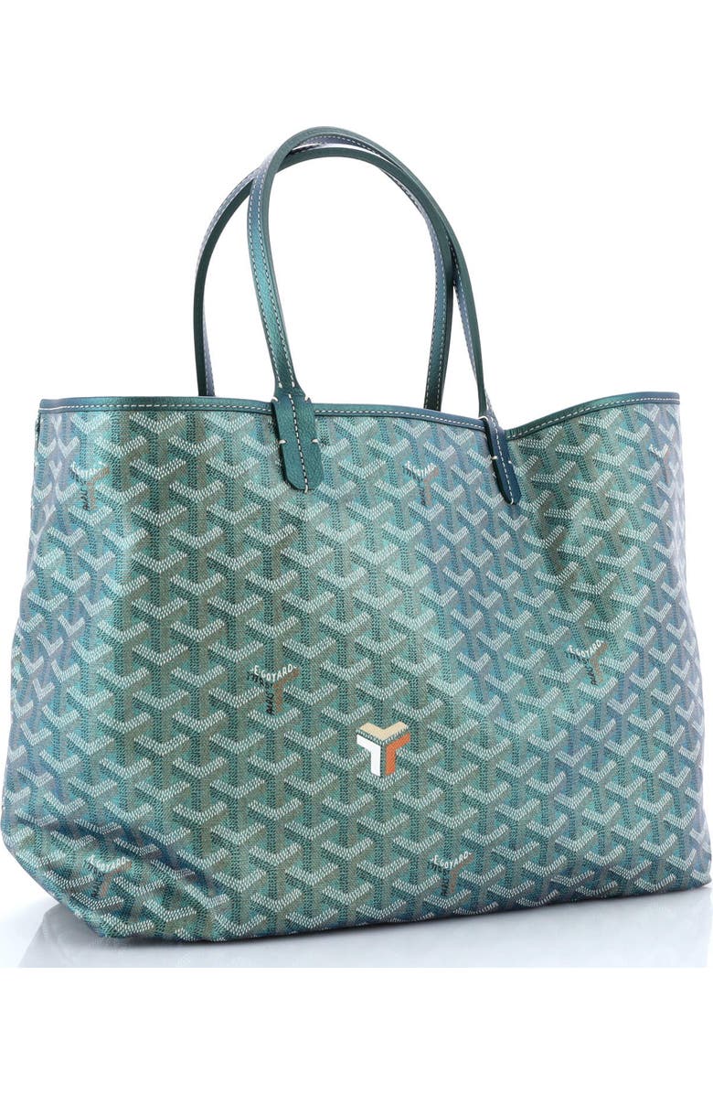 Pre-Owned Goyard Saint Louis Tote Iridescent Coated Canvas PM, Alternate, color, Green