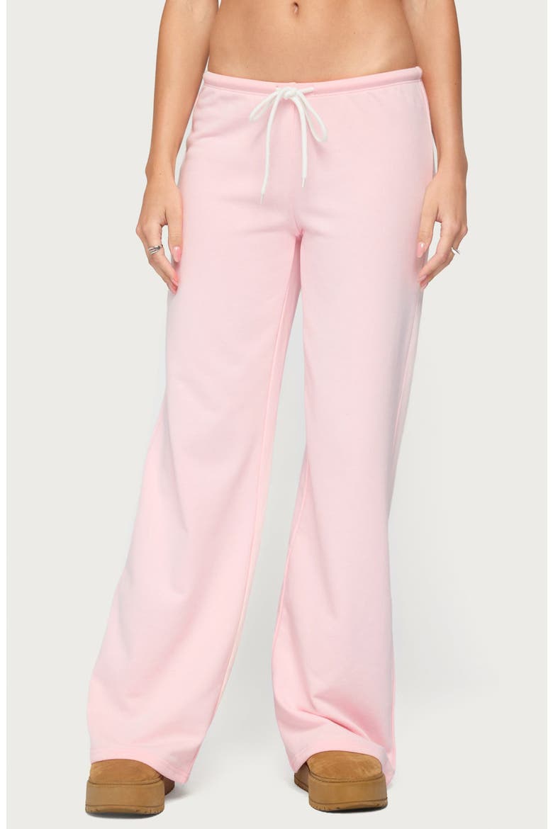 Callista Straight Leg Sweatpants, Main, color, LIGHT-PINK