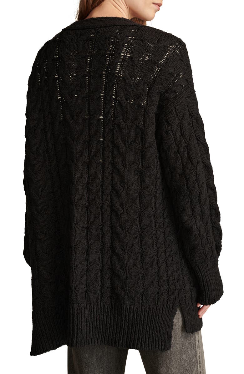 Lucky Brand Cable Cardigan Sweater, Alternate, color, 