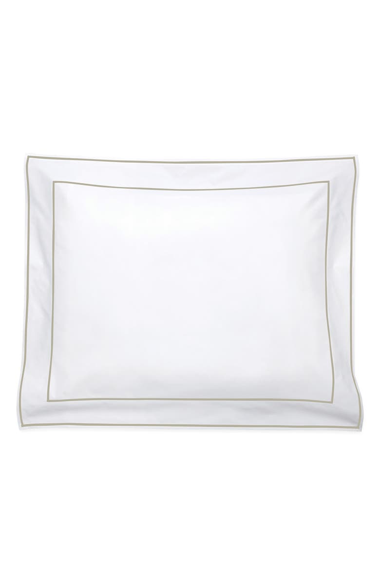 Matouk Ansonia Pillow Sham, Main, color, White/ Almond