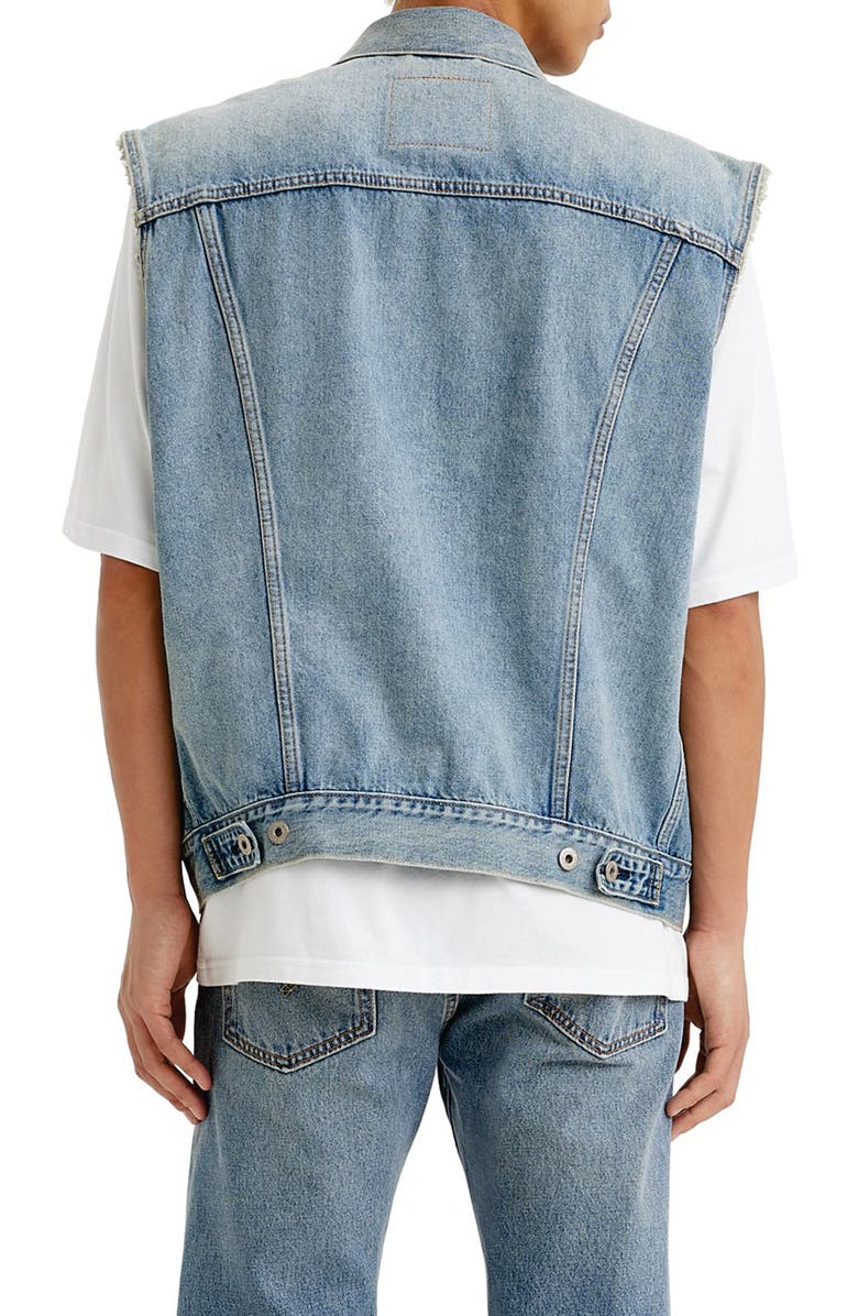 Levi's<sup>®</sup> Relaxed Fit Denim Trucket Vest, Alternate, color, Kentucky Blue Vest