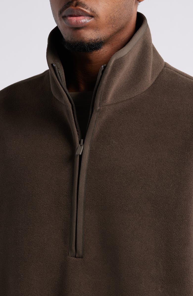 Fear of God Essentials Brushed Half Zip Pullover, Alternate, color, 