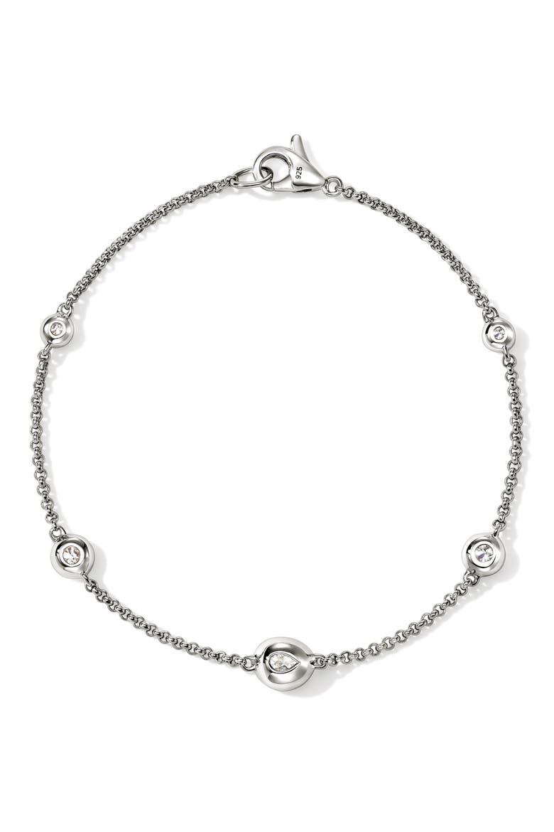 JH Lovestruck™ Station Bracelet, Sterling Silver, Lab-Grown Diamonds, 1.45TCW, Alternate, color, SILVER