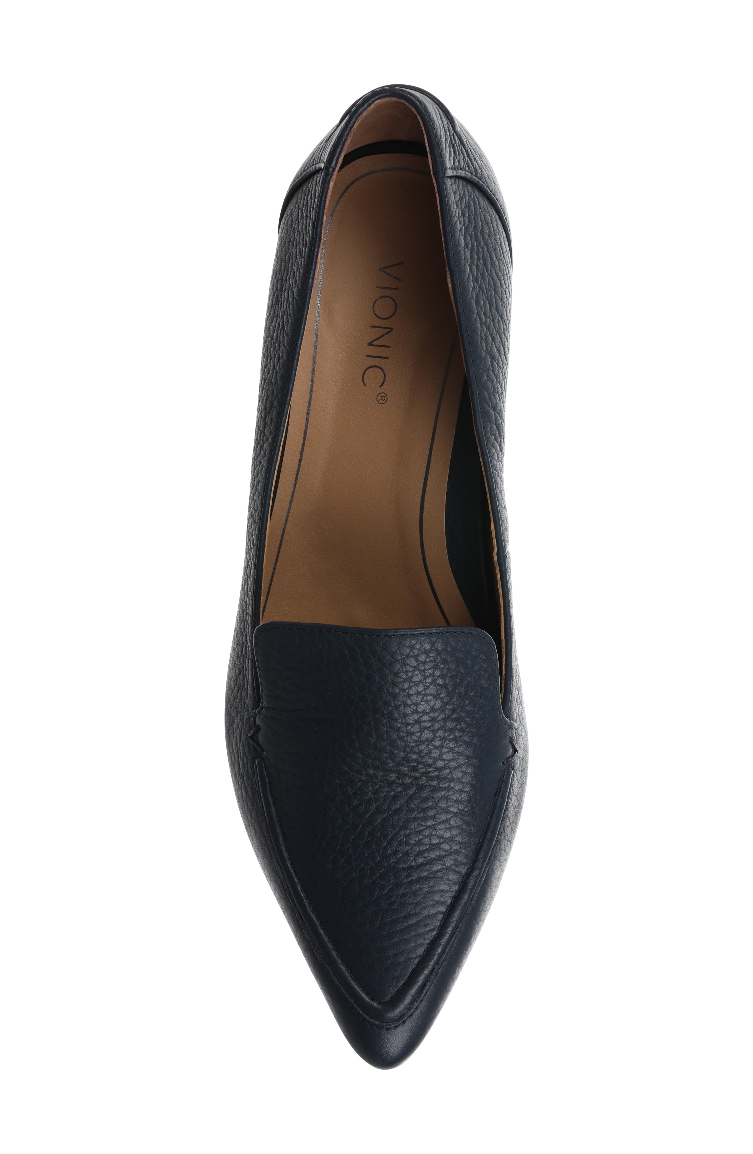 Noah Pointy Toe Loafer, Alternate, color, NAVY