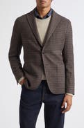 Boglioli K Houndstooth Plaid Wool & Cashmere Double Cloth Sport Coat