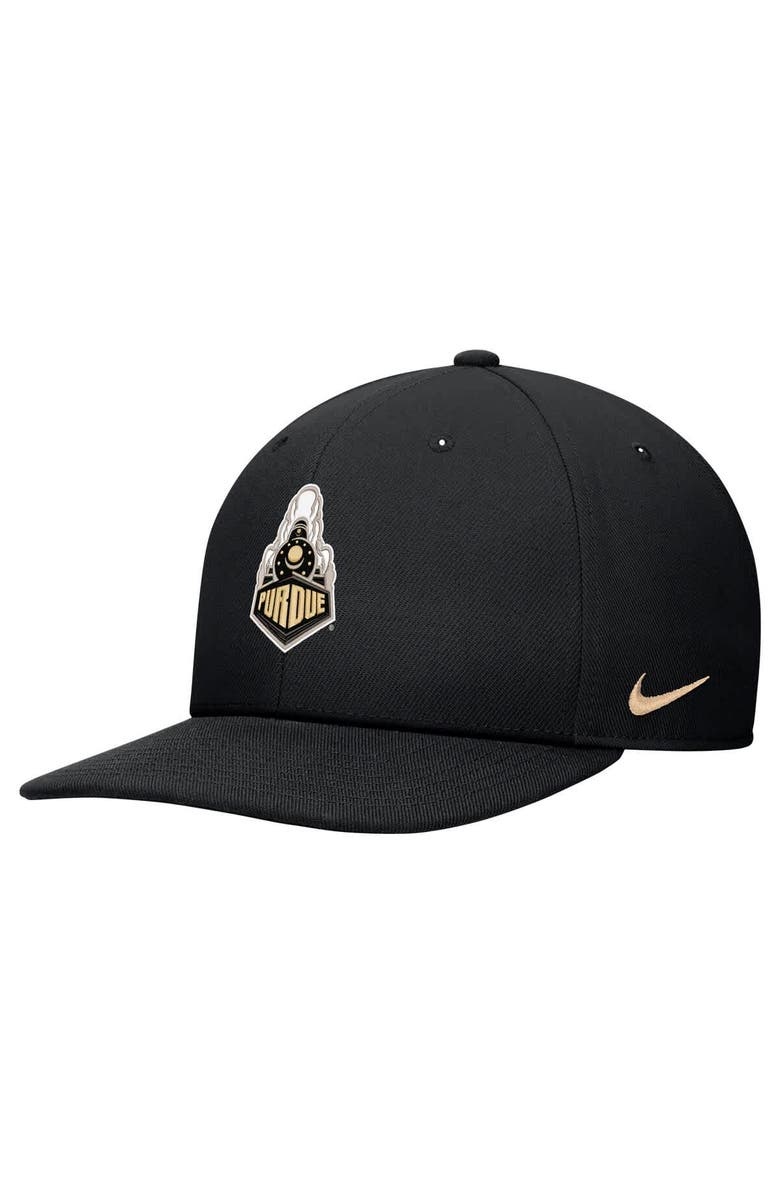Nike Men's Nike Black Purdue Boilermakers Pro Snapback Hat, Main, color, Black
