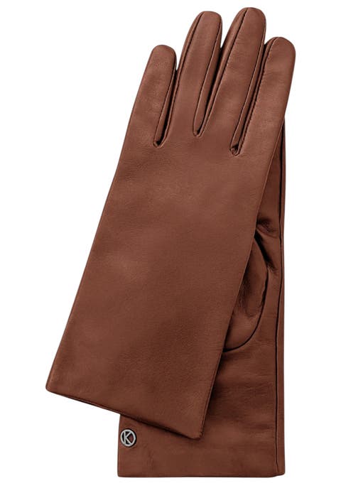 Extra Long Premium Lamb Leather Touchscreen Gloves Style with Cashmere Lining