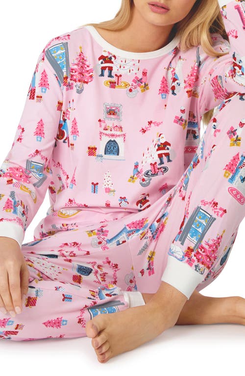 Bedhead Pajamas Holiday Print Stretch Organic Cotton Pajamas In Multi