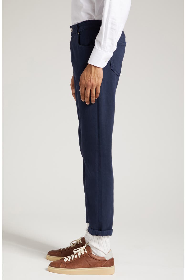 Five-Pocket Stretch Denim Pants, Alternate, color, NAVY