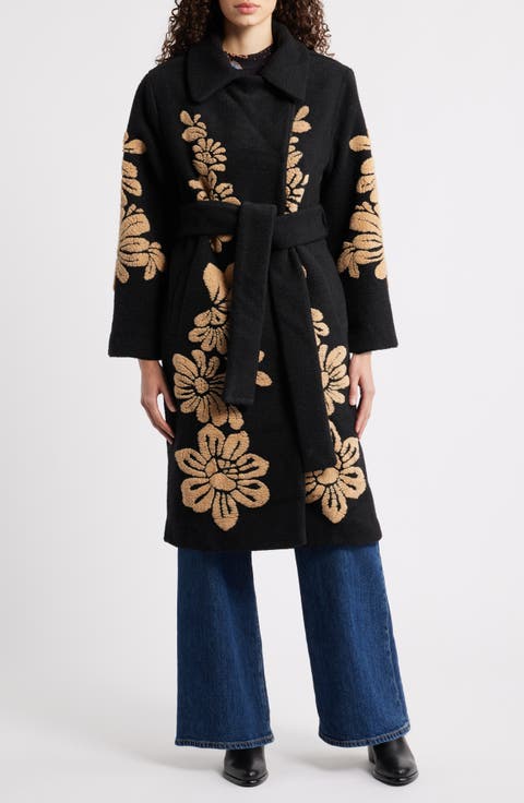Bold Flowers Fleece Jacket