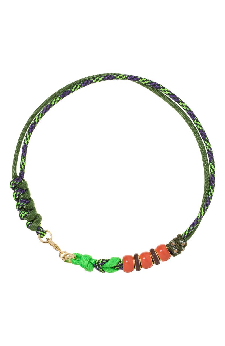 ROXANNE ASSOULIN The Super Size Happy Cord Necklace, Main, color, Kiwi
