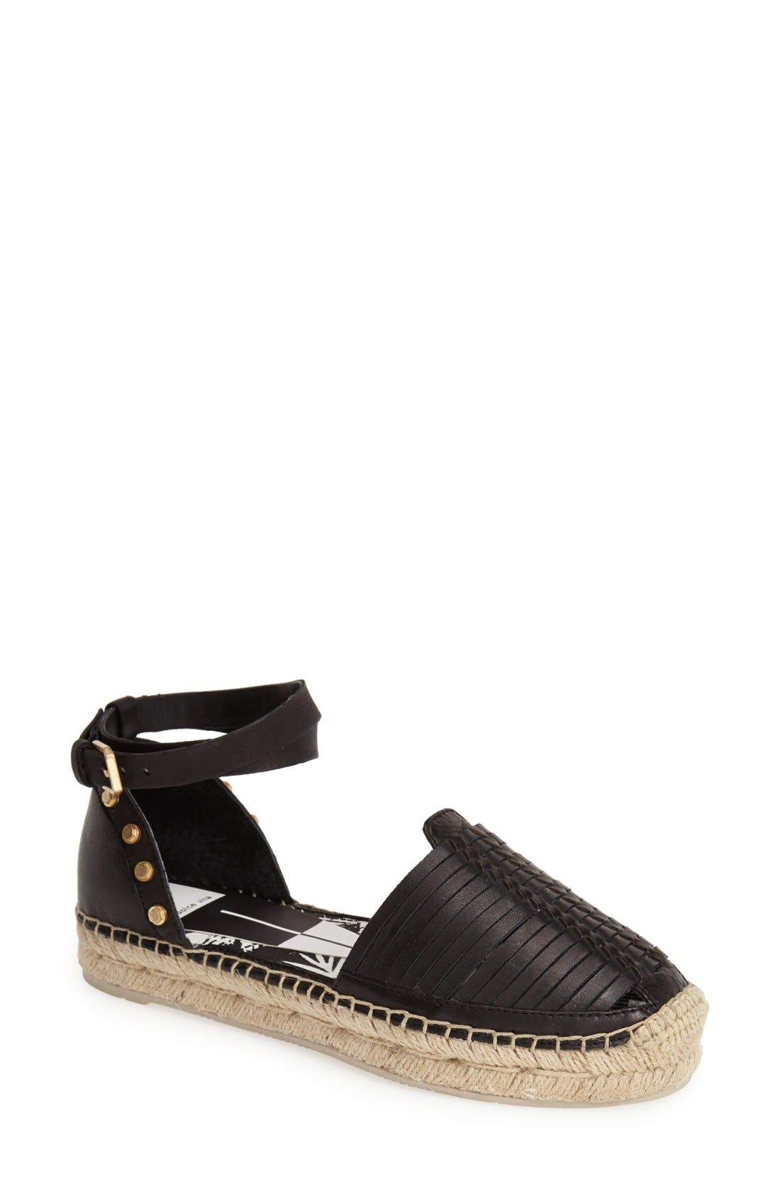 Dolce Vita 'Ceyla' Leather Ankle Strap Espadrille, Main, color, 