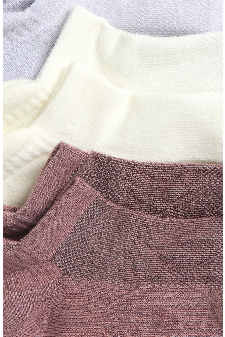 3-Pack Tab Ankle Socks, Alternate, color, PURPLE MORN