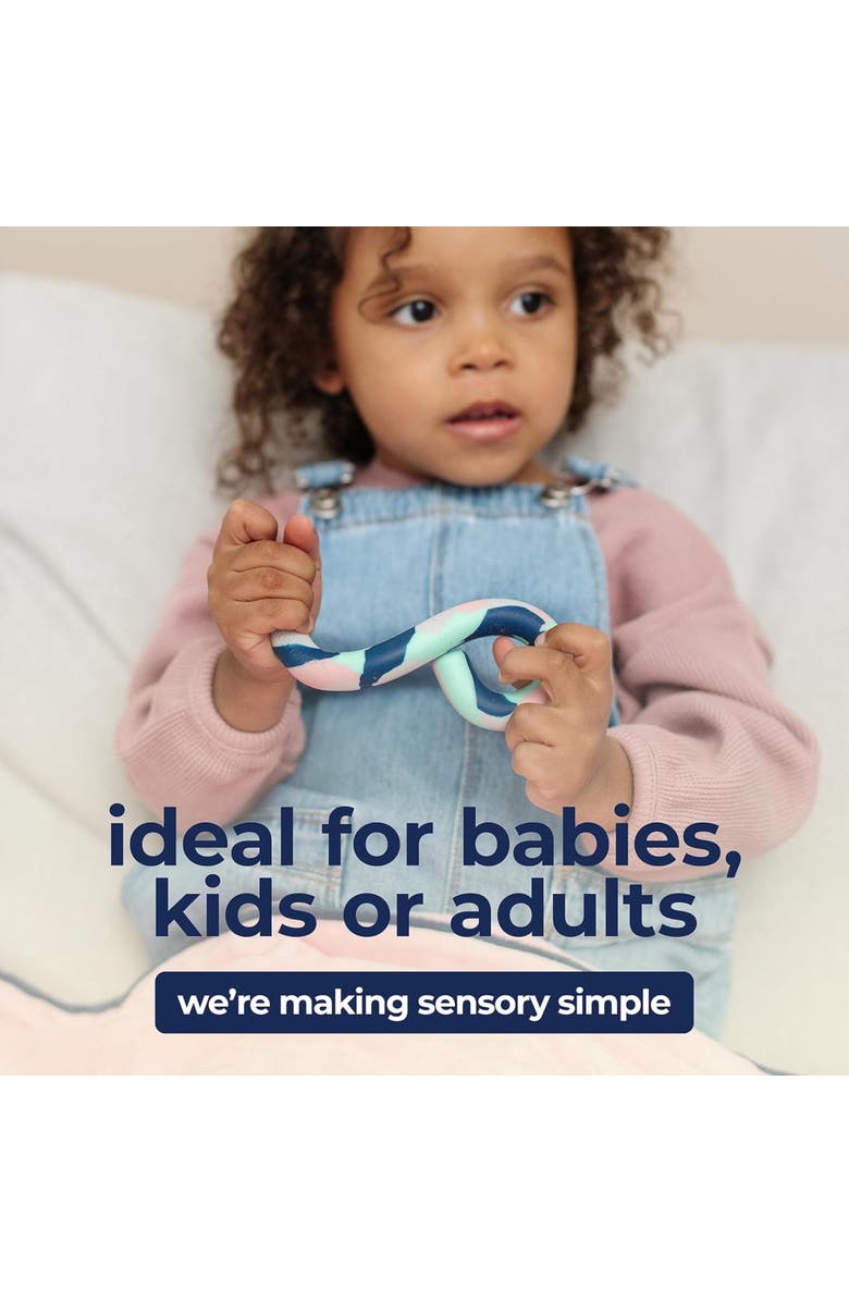 Sensory Basics The Original S Chidget, 2 Pack,  Silicone Sensory Fidget Toy, Alternate, color, Multicolored