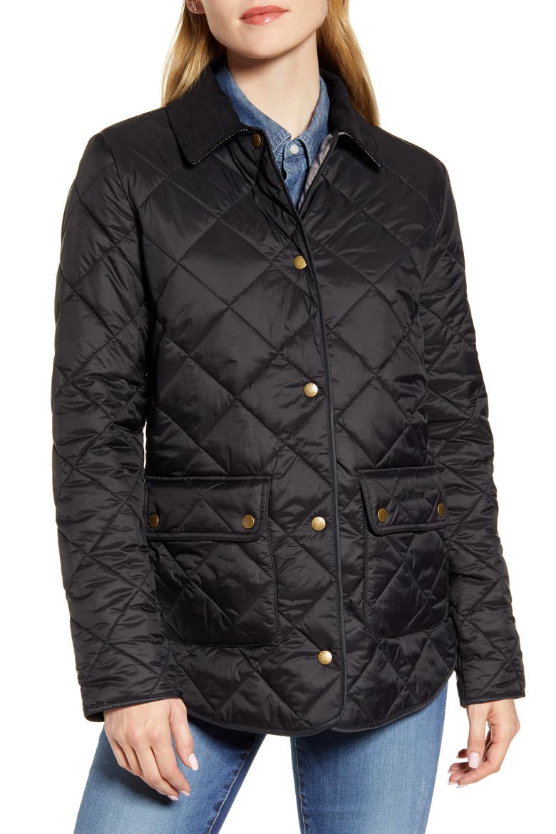 Oakland Quilted Jacket, Alternate, color, BLACK