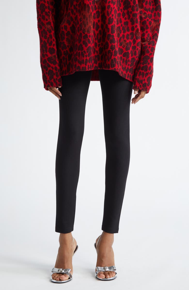 Versace '90s Logo Leggings, Main, color, Black